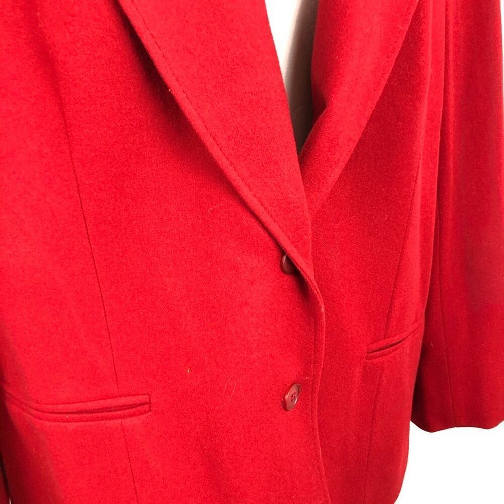 VTG Pendleton Red 100% Virgin Wool Blazer Button - image 12